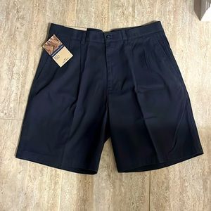 NWT Dockers navy blue washed khaki cotton shorts